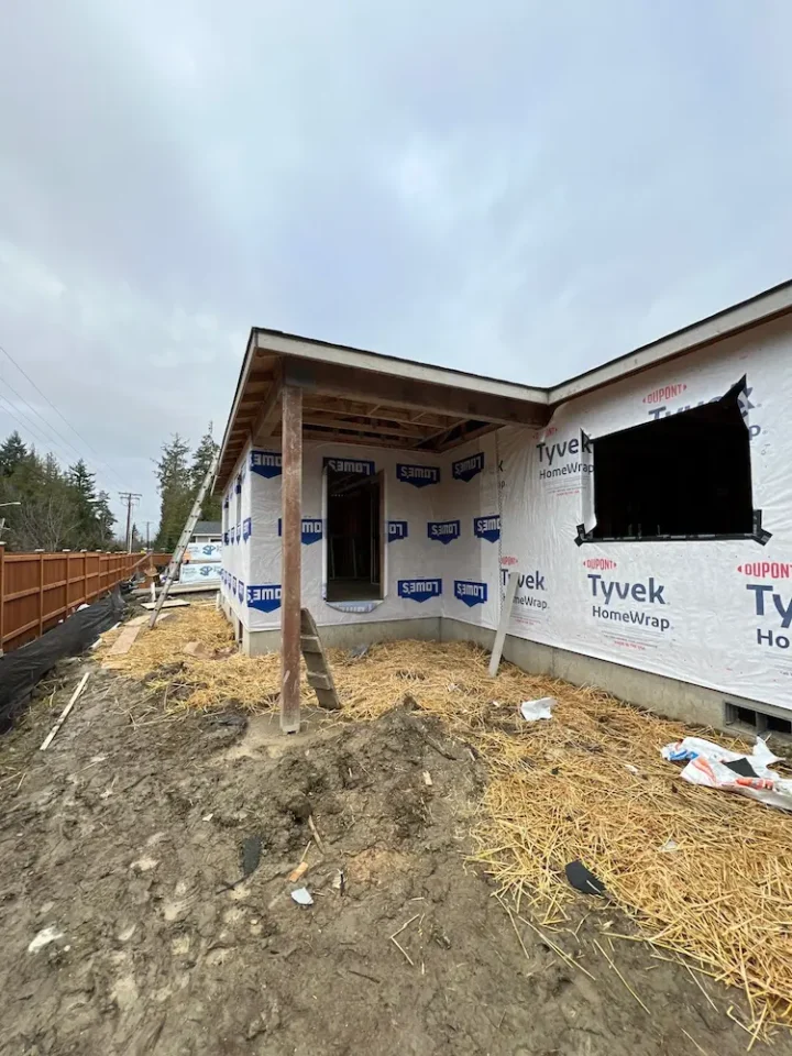 PNW Construction & Energy Sevices working on a home addition.